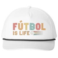 Futbol Is Life Football Lover Soccer Funny Vintage Snapback Five-Panel Rope Hat