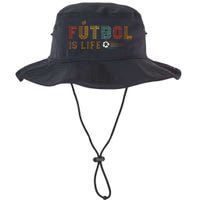 Futbol Is Life Football Lover Soccer Funny Vintage Legacy Cool Fit Booney Bucket Hat