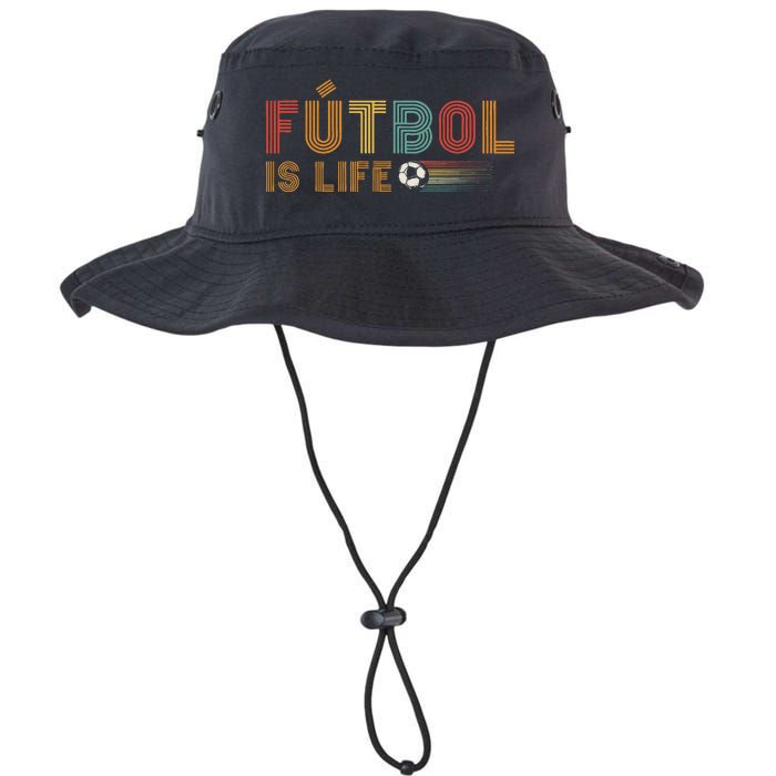 Futbol Is Life Football Lover Soccer Funny Vintage Legacy Cool Fit Booney Bucket Hat