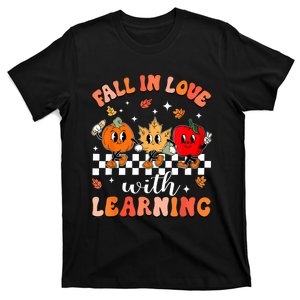 Fall In Love With Learning Autumn Pumpkin Teacher T-Shirt