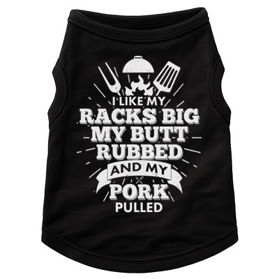 Funny I Like My Racks Big Butt Rubbed And Pork Pulled Doggie Tank