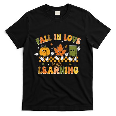Fall In Love With Learning Retro Pumpkin Thanksgiving T-Shirt