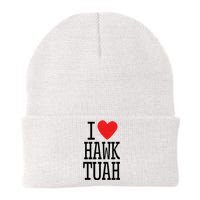 Funny I Love Hawk Tuah I Heart Hawk Tuah Knit Cap Winter Beanie