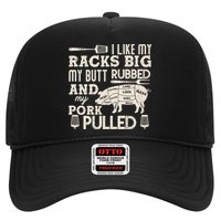 Funny I Like My Racks Big Butt Rubbed And Pork Pulled Meat Cut Lines Trucker Hat