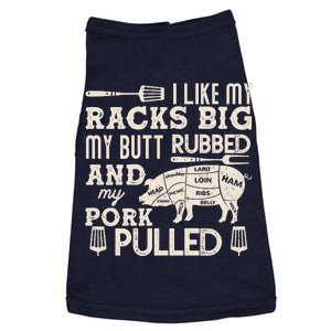 Funny I Like My Racks Big Butt Rubbed And Pork Pulled Meat Cut Lines Doggie Tank