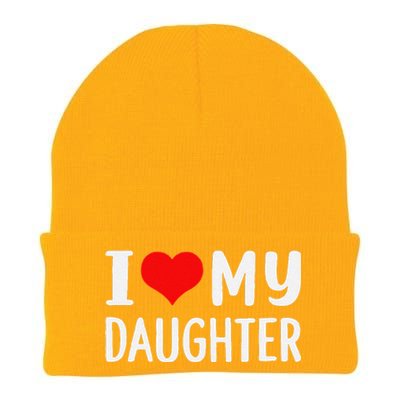 Funny I Love My Daughter Fathers Day Gifts For Dad Knit Cap Winter Beanie