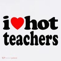 Funny I Love Hot Teachers Vintage I Heart Hot Teacher Retro T-Shirt