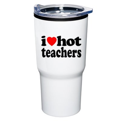 Funny I Love Hot Teachers Vintage I Heart Hot Teacher Retro Tumbler