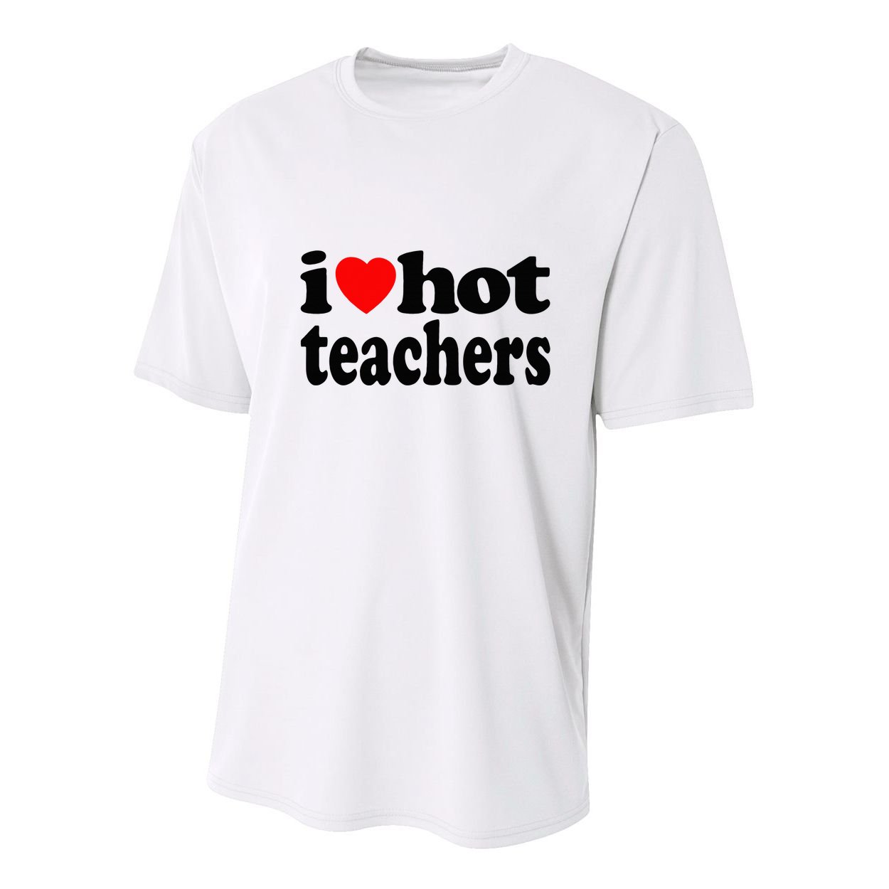 Funny I Love Hot Teachers Vintage I Heart Hot Teacher Retro Youth Performance Sprint T-Shirt