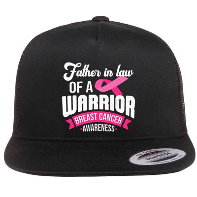 Father In Law Of A Warrior Breast Cancer Awareness Support Flatbill Hat