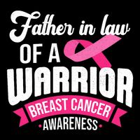 Father In Law Of A Warrior Breast Cancer Awareness Support 16 in Basic Backpack