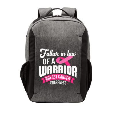 Father In Law Of A Warrior Breast Cancer Awareness Support Vector Backpack