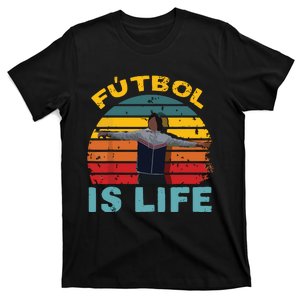 Futbol Is Life Soccer Ball Team Fan Lovers Goals Of Life T-Shirt