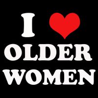 Funny I Love Older Women Heart Hot Moms 16 in Basic Backpack