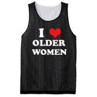 Funny I Love Older Women Heart Hot Moms Mesh Reversible Basketball Jersey Tank