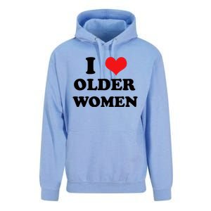 Funny I Love Older Women Heart Hot Moms Unisex Surf Hoodie