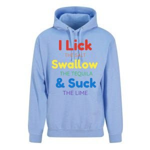 Funny I Lick The Salt Swallow The Tequila And Suck Lime Gift Unisex Surf Hoodie