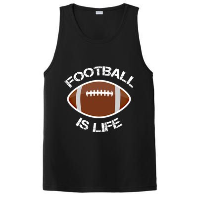 Football Is Life Player Athlete Quarterback Sport Fan Sunday Gift PosiCharge Competitor Tank