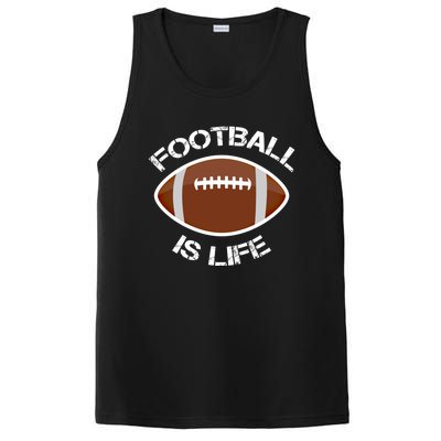 Football Is Life Player Athlete Quarterback Sport Fan Sunday Gift PosiCharge Competitor Tank