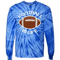 Football Is Life Player Athlete Quarterback Sport Fan Sunday Gift Tie-Dye Long Sleeve Shirt