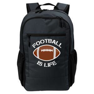 Football Is Life Player Athlete Quarterback Sport Fan Sunday Gift Daily Commute Backpack