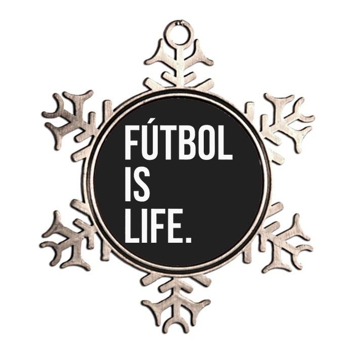 Futbol Is Life Metallic Star Ornament