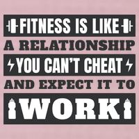 Fitness Is Like A Relationship You Can't Cheat Motivational 25L Jumbo Tote