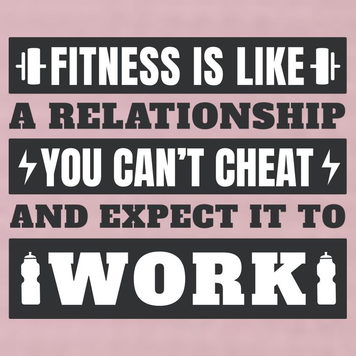 Fitness Is Like A Relationship You Can't Cheat Motivational 25L Jumbo Tote