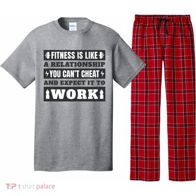 Fitness Is Like A Relationship You Can't Cheat Motivational Pajama Set