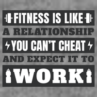 Fitness Is Like A Relationship You Can't Cheat Motivational Kids T-Shirt
