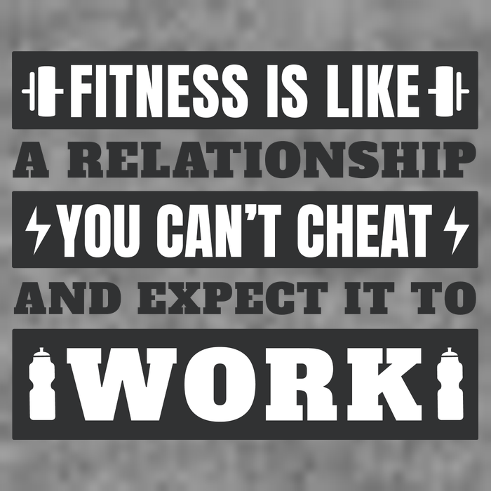 Fitness Is Like A Relationship You Can't Cheat Motivational Kids T-Shirt