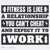 Fitness Is Like A Relationship You Can't Cheat Motivational Cool Comfort Performance Bucket Hat