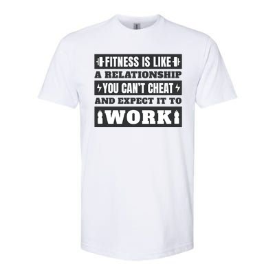 Fitness Is Like A Relationship You Can't Cheat Motivational Softstyle® CVC T-Shirt