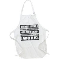Fitness Is Like A Relationship You Can't Cheat Motivational Apron