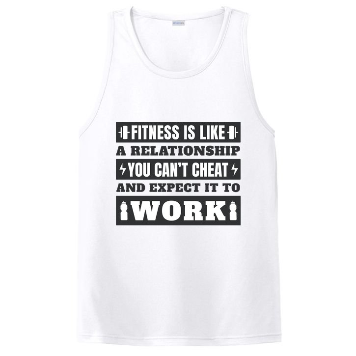 Fitness Is Like A Relationship You Can't Cheat Motivational PosiCharge Competitor Tank