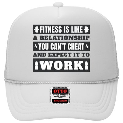 Fitness Is Like A Relationship You Can't Cheat Motivational Trucker Hat