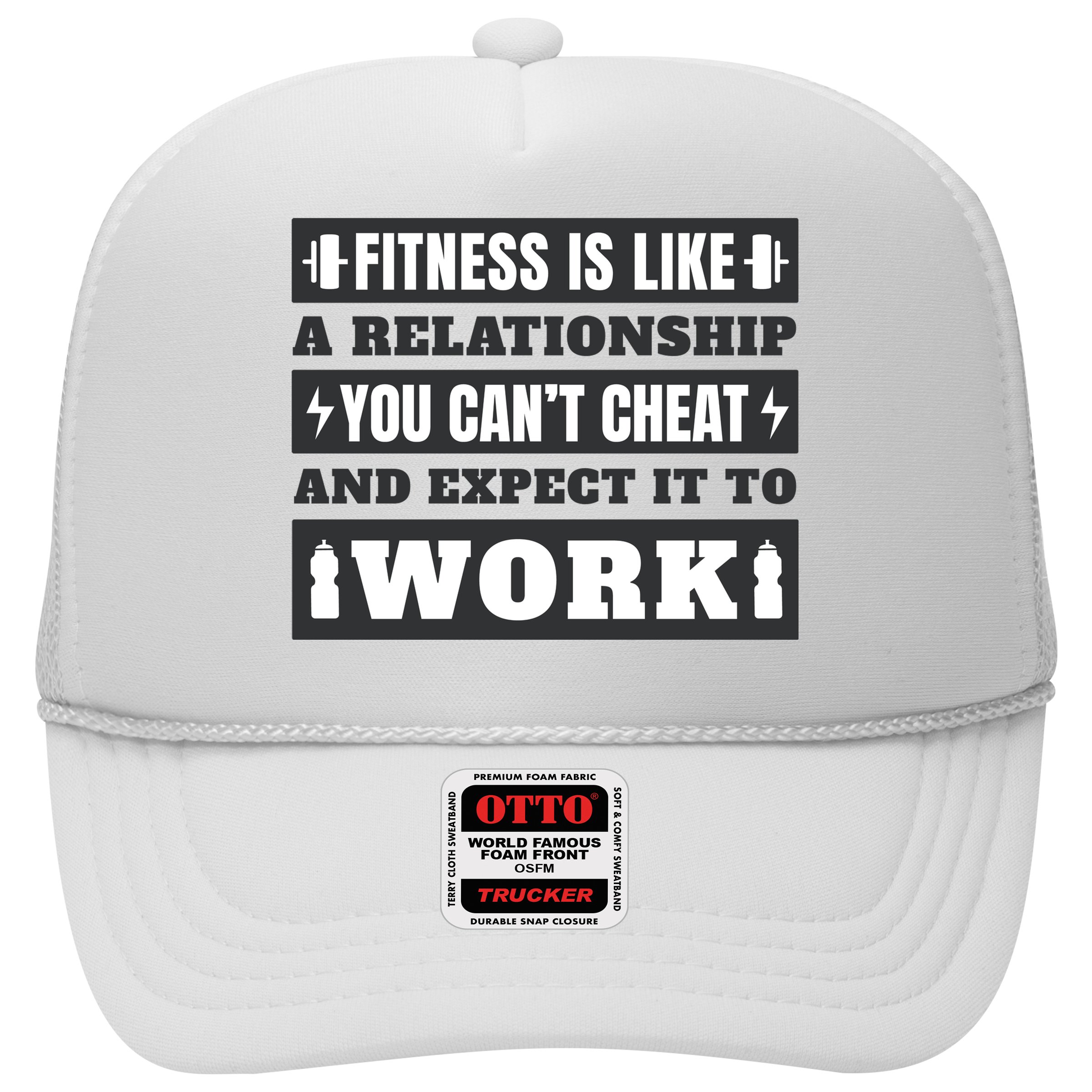 Fitness Is Like A Relationship You Can't Cheat Motivational Hat