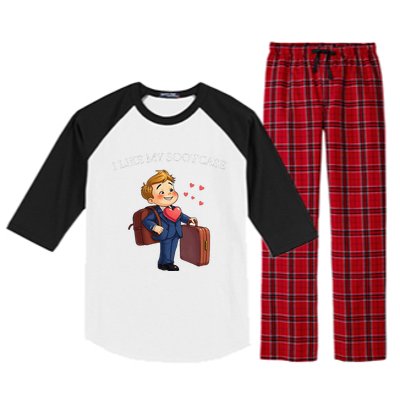 Funny I Like My Suitcase Trump Meme Raglan Sleeve Pajama Set