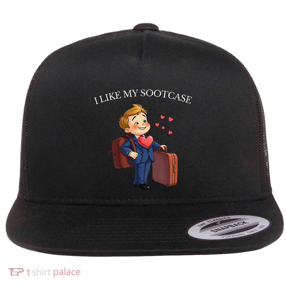 Funny I Like My Suitcase Trump Meme Flat Bill Trucker Hat