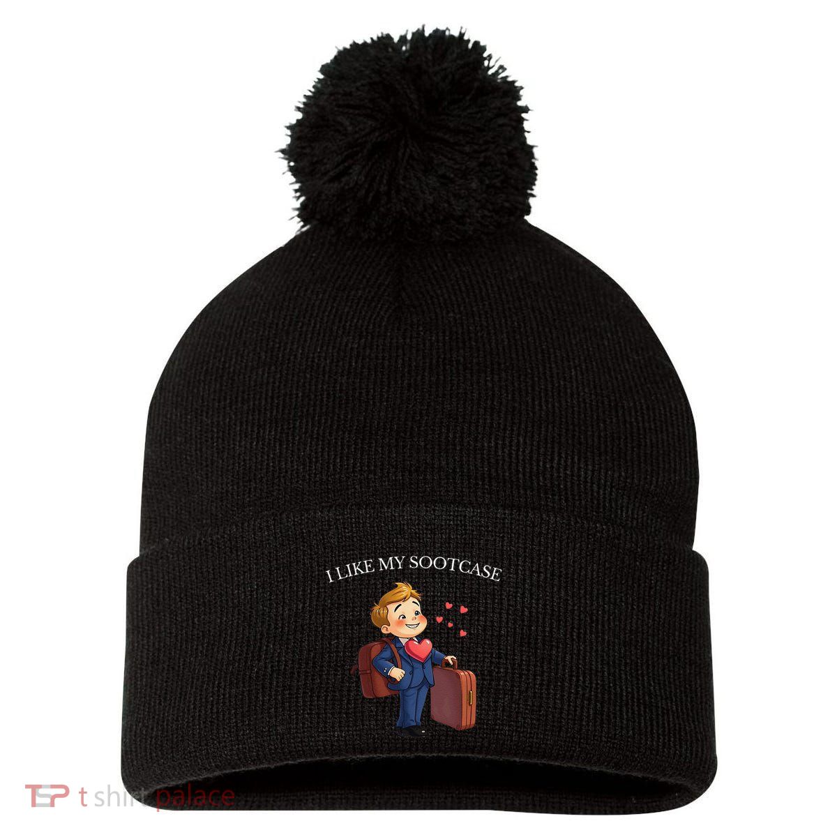 Funny I Like My Suitcase Trump Meme Pom Pom 12in Knit Beanie