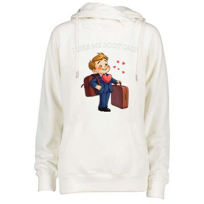 Funny I Like My Suitcase Trump Meme Womens Funnel Neck Pullover Hood