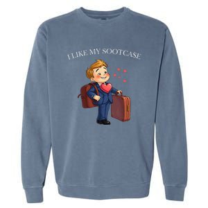 Funny I Like My Suitcase Trump Meme Garment-Dyed Sweatshirt