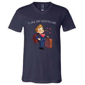 Funny I Like My Suitcase Trump Meme V-Neck T-Shirt