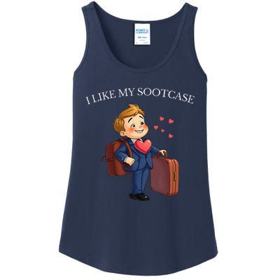 Funny I Like My Suitcase Trump Meme Ladies Essential Tank