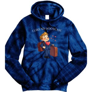 Funny I Like My Suitcase Trump Meme Tie Dye Hoodie