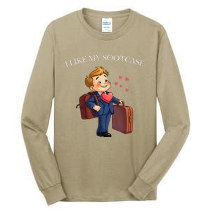 Funny I Like My Suitcase Trump Meme Tall Long Sleeve T-Shirt