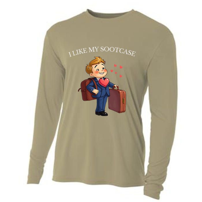 Funny I Like My Suitcase Trump Meme Cooling Performance Long Sleeve Crew