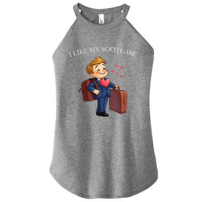 Funny I Like My Suitcase Trump Meme Women's Perfect Tri Rocker Tank