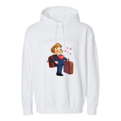 Funny I Like My Suitcase Trump Meme Garment-Dyed Fleece Hoodie