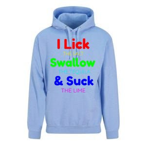 Funny I Lick The Salt Swallow The Tequila And Suck Lime Cool Gift Unisex Surf Hoodie